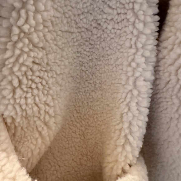 Frame Denim Cream Sherpa Jacket - Picture 3 of 4